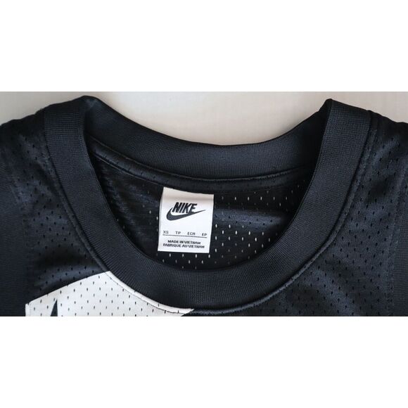 Nike FN2256-010 Women's Sz XS Black/White NSW Air Mesh Tank Top - Picture 3 of 9